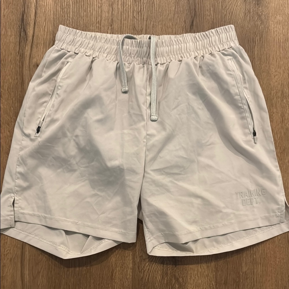 Man Active Tan Athletic Shorts